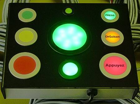 Signalleuchten in Steuerstelle